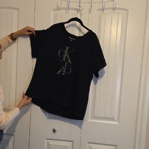 Calvin Klein Navy Tee with Logo